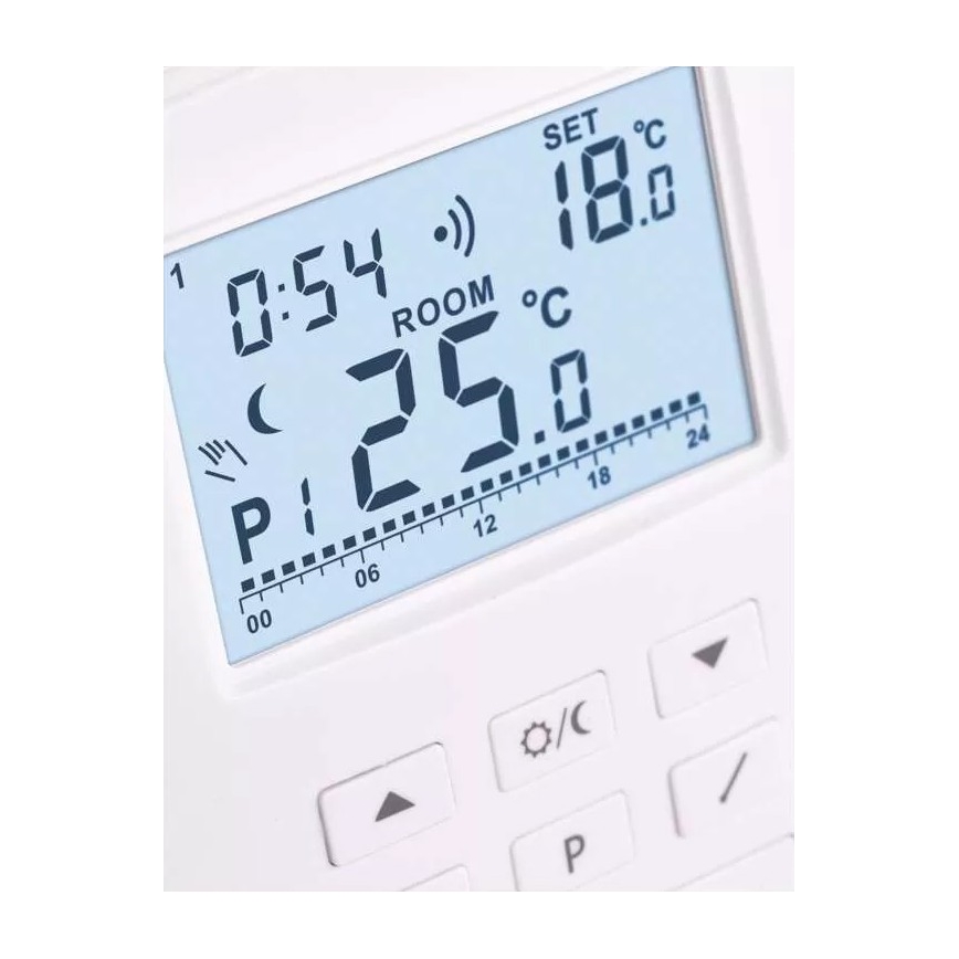 Програмований термостат 230V+2xAA