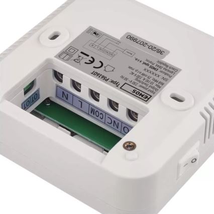 Програмований термостат 230V + 2xAA