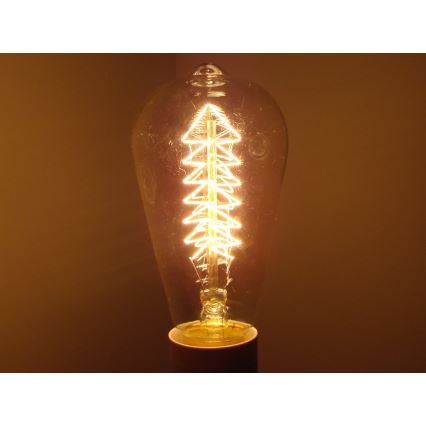 Промышленная декоративная лампочка с регулированием яркости SELEBY ST64 E27/40W/230V 2200K