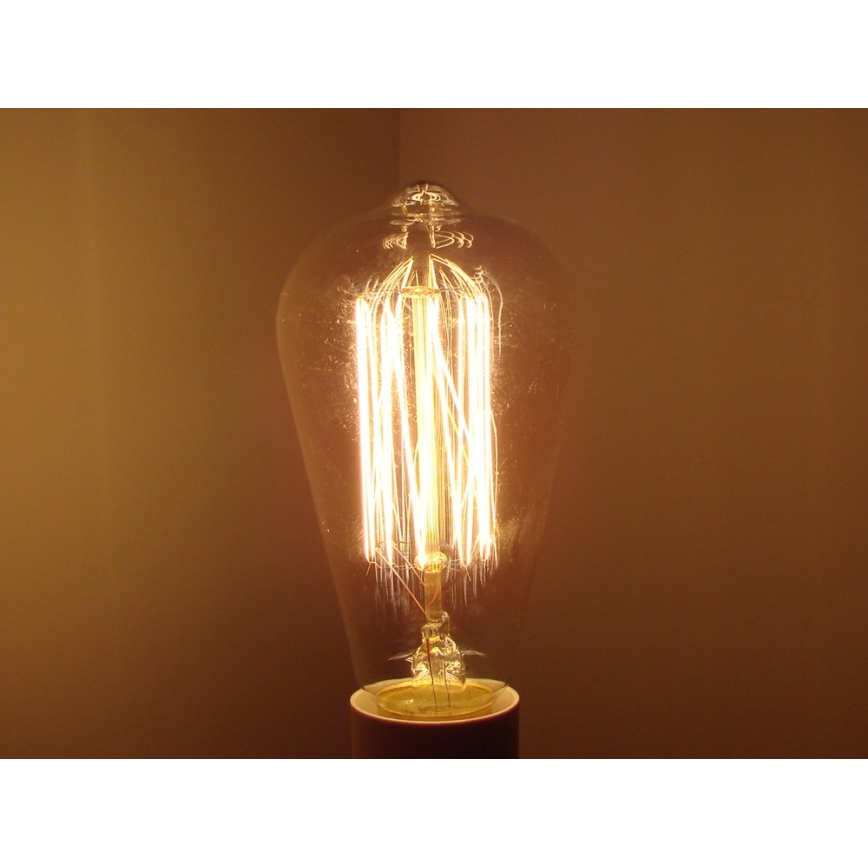 Промышленная декоративная лампочка с регулированием яркости SELEBY ST64 E27/60W/230V 2200K