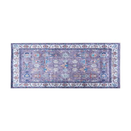 Противоскользящий ориентальный ковёр PRINT SHINE 70x140 см, синий