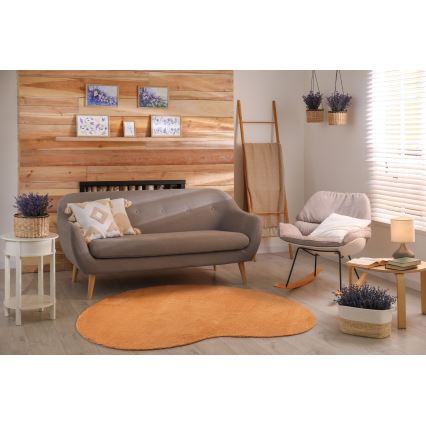 Противоскользящий ковёр LOREN 120x170 см, оранжевый