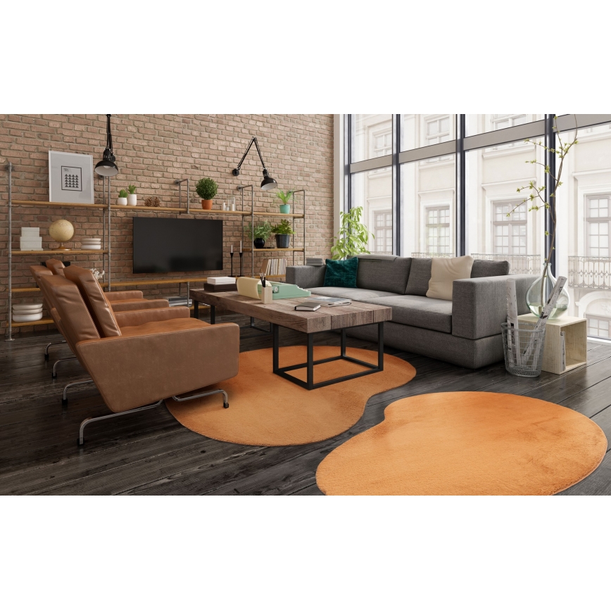 Противоскользящий ковёр LOREN 120x170 см, оранжевый