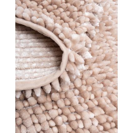 Противоскользящий коврик для ванной CHENILLE 50x80 см бежевый