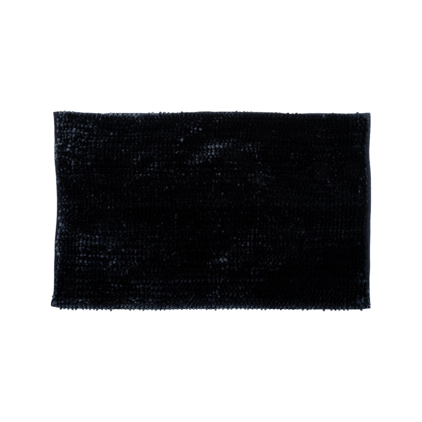 Противоскользящий коврик для ванной CHENILLE 50x80 см черный