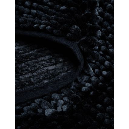 Протиковзкий килимок для ванної кімнати CHENILLE 50x80 см чорний