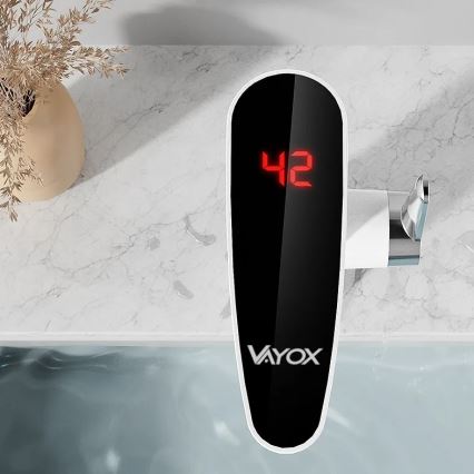 Проточний водонагрівач з LED-дисплеєм 3000 Вт/230 В IPX4 білий