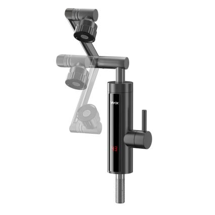 Проточний водонагрівач з LED дисплеєм 3000W/230V IPX4 антрацит