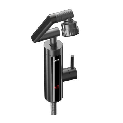 Проточний водонагрівач з LED дисплеєм 3000W/230V IPX4 антрацит