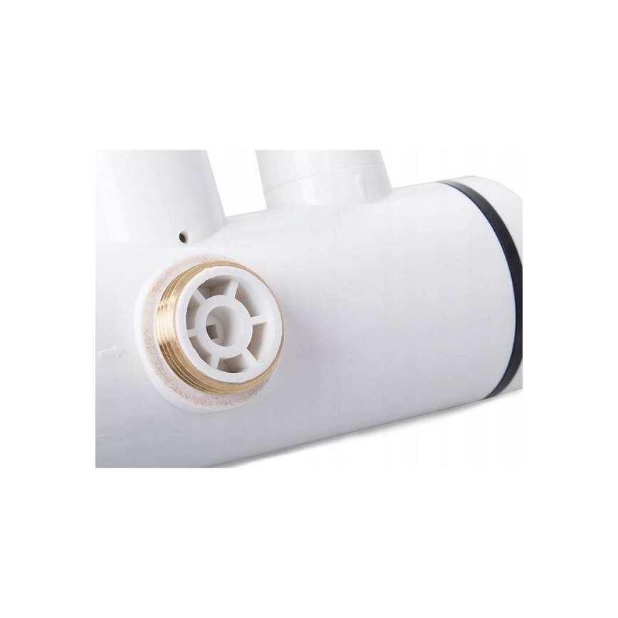 Проточный водонагреватель с распылителем и ЖК-дисплеем 3000W/230V IPX4 белый