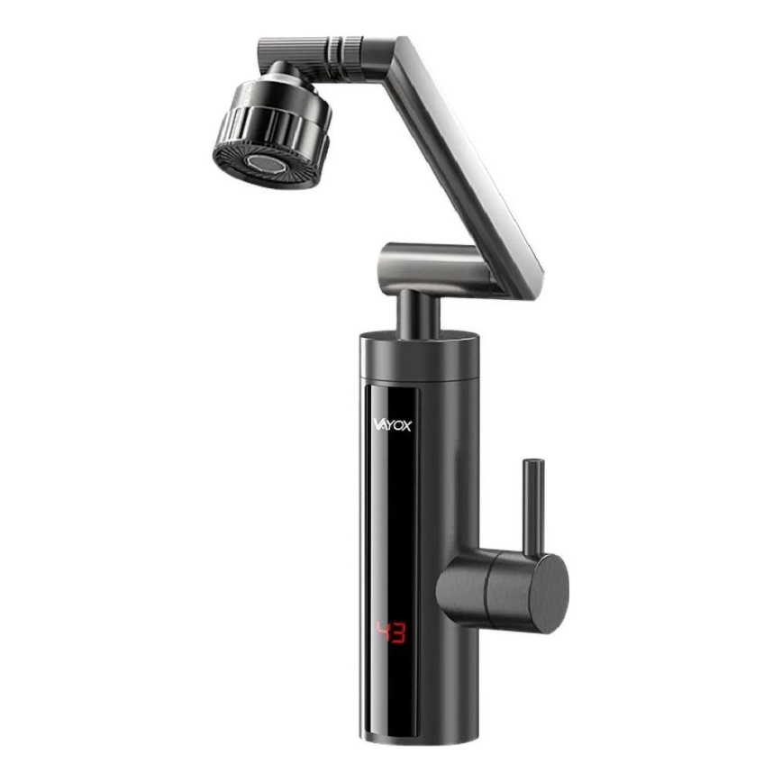 Проточный водонагреватель со светодиодным дисплеем 3000W/230V IPX4 антрацит