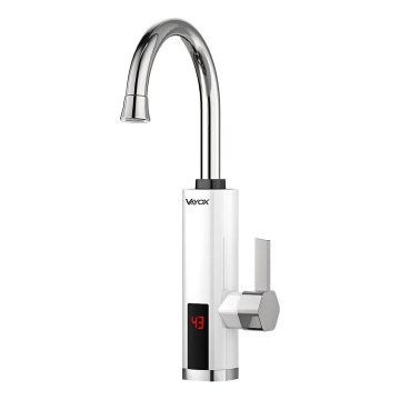 Проточный водонагреватель со светодиодным дисплеем 3000W/230V IPX4 белый