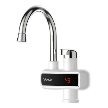 Проточный водонагреватель со светодиодным дисплеем 3000W/230V IPX4 белый