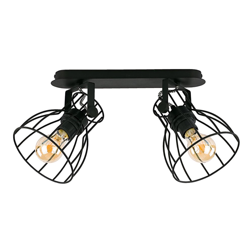Прожектор ALANO BLACK 2xE27/60W/230V