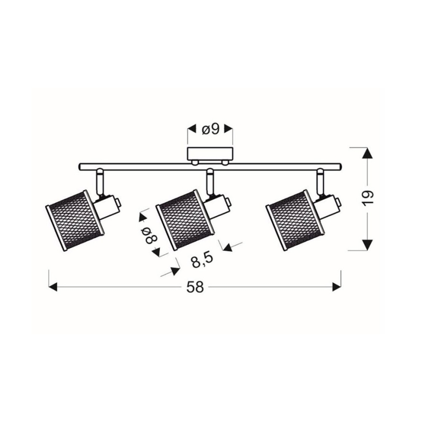 Прожектор CANABERA 3xE14/40W/230V