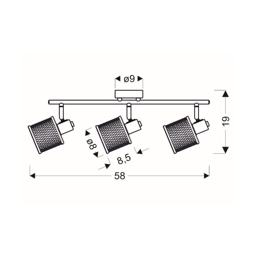 Прожектор CANABERA 3xE14/40W/230V