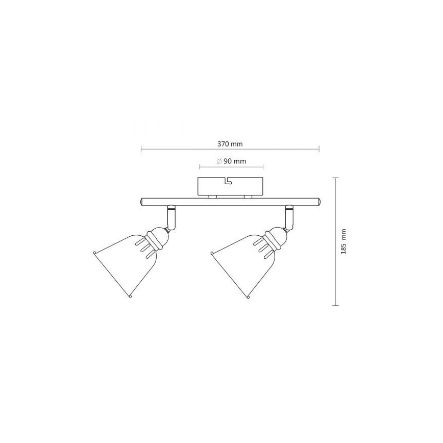 Прожектор FIONA 2xE14/8W/230V черный