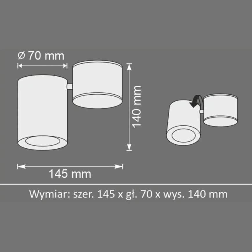 Прожектор HOBRO 1xGU10/10W/230V белый