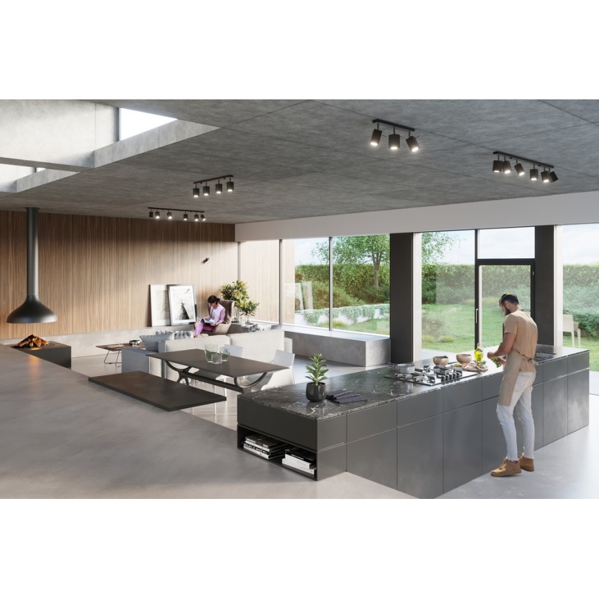 Прожектор MERIDA 3 3xGU10/40W/230V черный