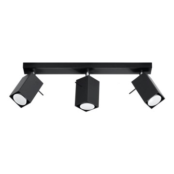 Прожектор MERIDA 3 3xGU10/40W/230V чорний