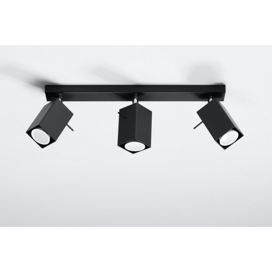 Прожектор MERIDA 3 3xGU10/40W/230V чорний