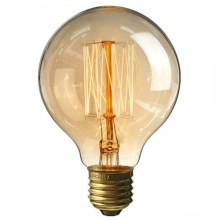 Промислова декоративна лампочка з регулюванням яскравості VINTAGE G80 E27/40W/230V