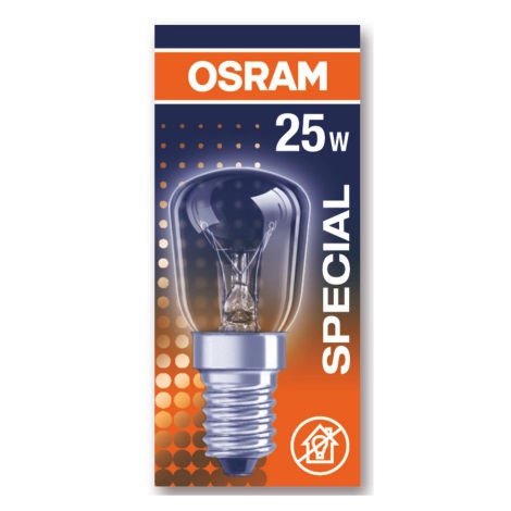 Промислова лампочка для холодильника з регулюванням яскравості SPECIAL T26 E14/25W/230V 2700K - Osram