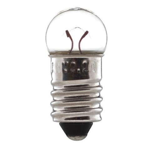 Промислова лампочка для кишенькових ліхтарів E10/2,5W/2,5V 0,3A
