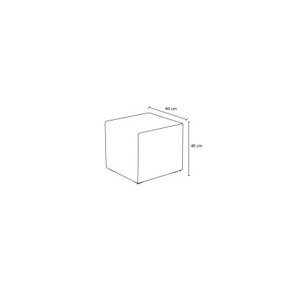 Пуф CUBI 40x40 см, коричневый