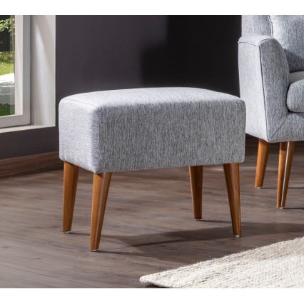 Пуф NIMO 46x50 см серый