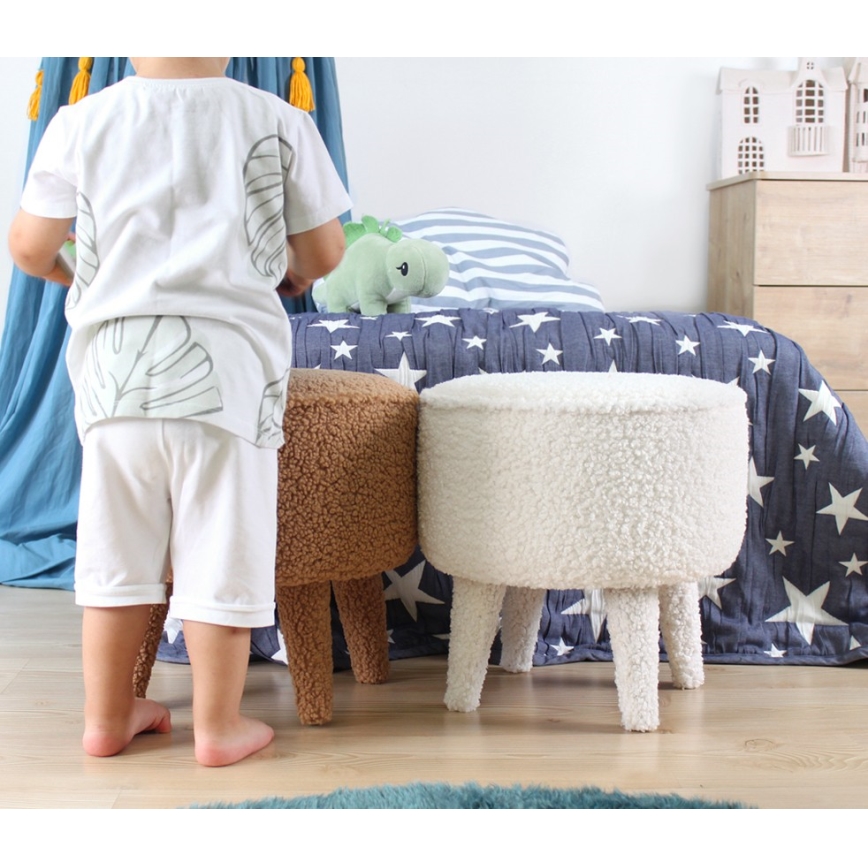 Пуф PIXI, Ø 38 см, коричневый