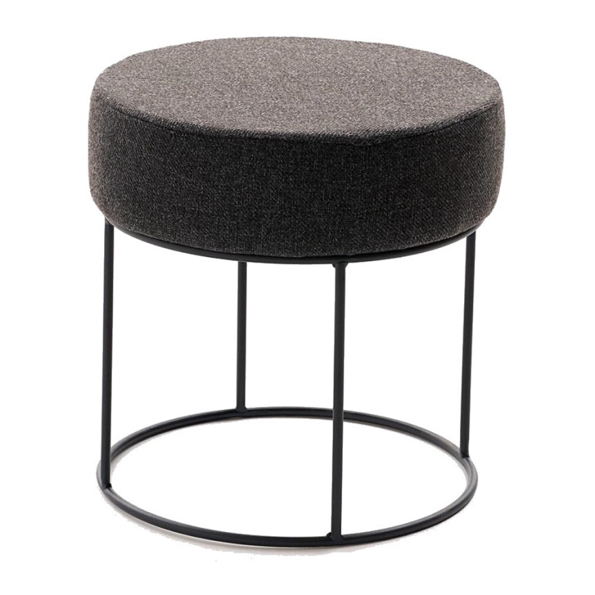 Пуф RELO, діаметр 40 см, темно-коричневий