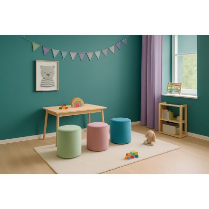 Пуф VEX, диаметр 36 см, светло-зелёный