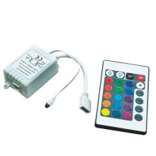 Пульт дистанційного керування для світлодіодних RGB стрічок 12-24V + контролер
