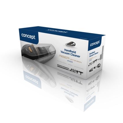 Concept VP4353 - Ручной пылесос WET & DRY с удлинительной трубкой 110 Вт/18,5 В 2200 мАч черный
