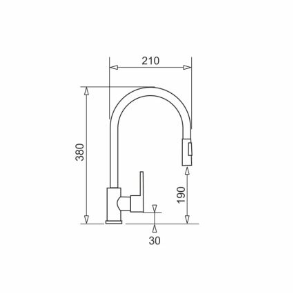 Pyramis 070169001_2 - Кухонная мойка с разделочной доской SIROS 57x51,5 см + гранитный смеситель/черный