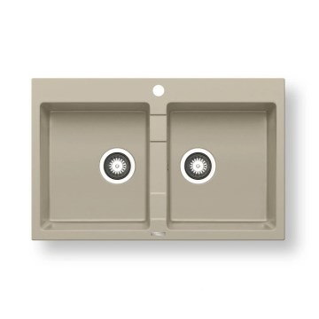 Pyramis 70053101 - Кухонна мийка SPARTA 78x50 см граніт/бежева