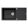 Pyramis 70089601 - Кухонна мийка MIDO 100x50 см граніт/чорний