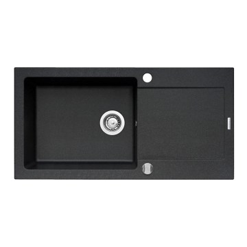 Pyramis 70089601 - Кухонна мийка MIDO 100x50 см граніт/чорний