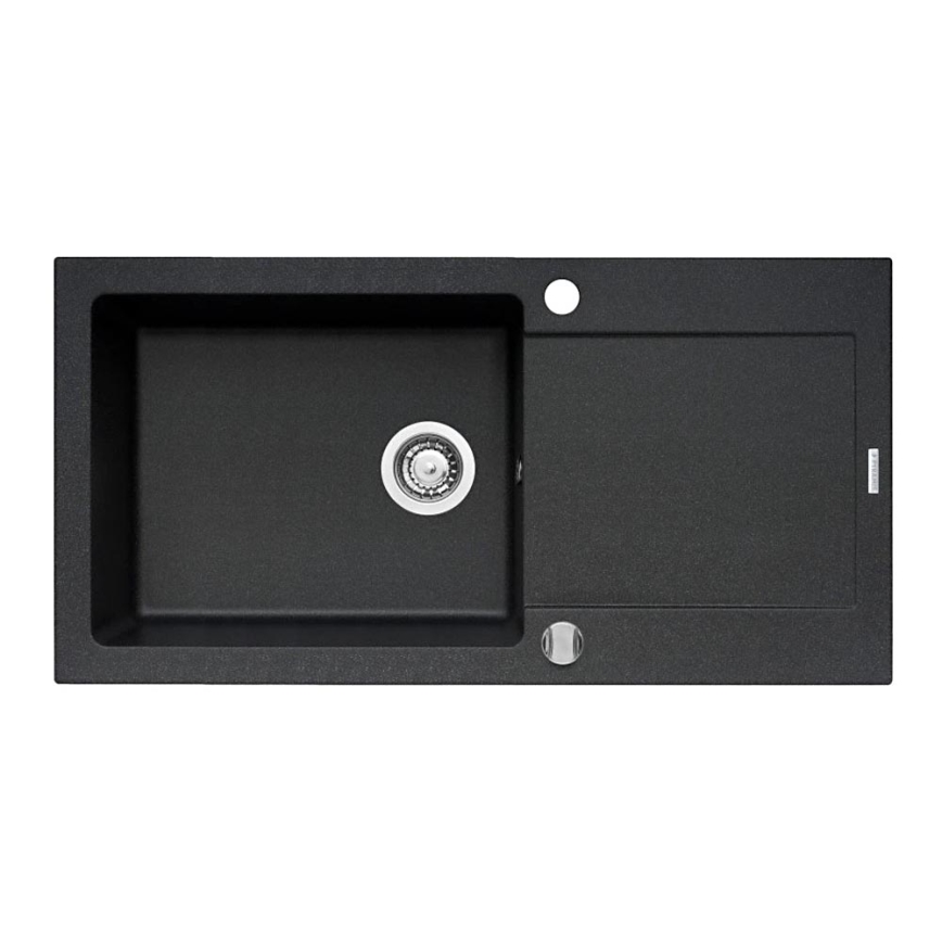 Pyramis 70089601 - Кухонна мийка MIDO 100x50 см граніт/чорний
