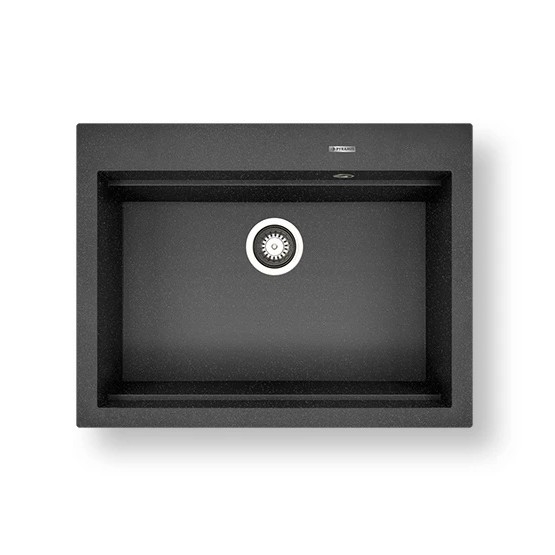 Pyramis 70094201 - Кухонная раковина SIROS 67x51,5 см гранит/черный