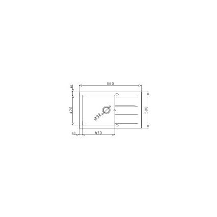 Pyramis 70107311 - Кухонна мийка ATHLOS 86x50 см граніт/бежевий