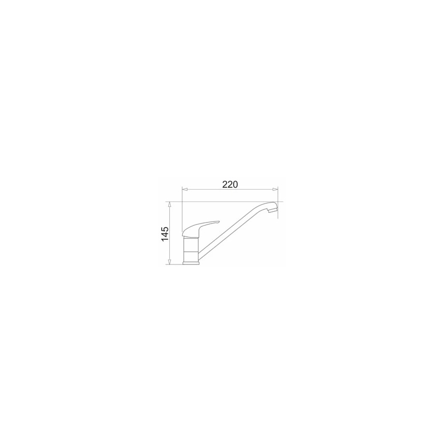 Pyramis 90915301 - Смеситель для мойки ASALIA хром
