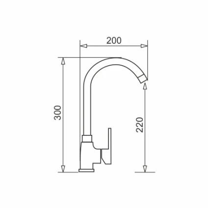 Pyramis 90918601 - Кухонний змішувач BELLO білий