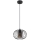 Подвесная люстра CORRINI 1xE27/60W/230V диаметр 25 см черный/серый