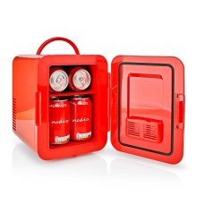 Портативный мини-холодильник 50W/230V красный