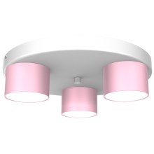 Потолочный светильник DIXIE 3xGX53/11W/230V розовый