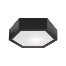Потолочный светильник HEX 1xE27/60W/230V ⌀ 32 см черная сосна