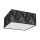 Потолочный светильник SATINO 2xE27/60W/230V черный/серый