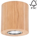 Потолочный светильник WOODDREAM 1xGU10/6W/230V дуб - сертифицировано FSC